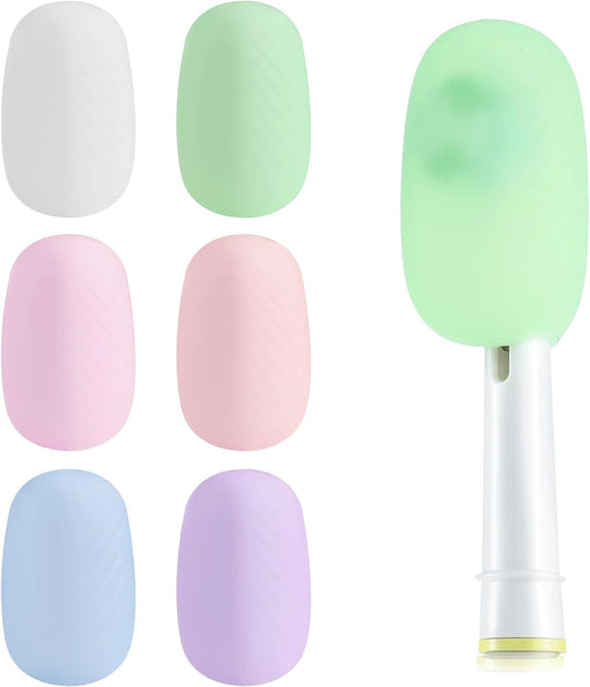 6 Packs Silicone Toothbrush Covers, Caps for Electric & Manual Toothbrush Heads