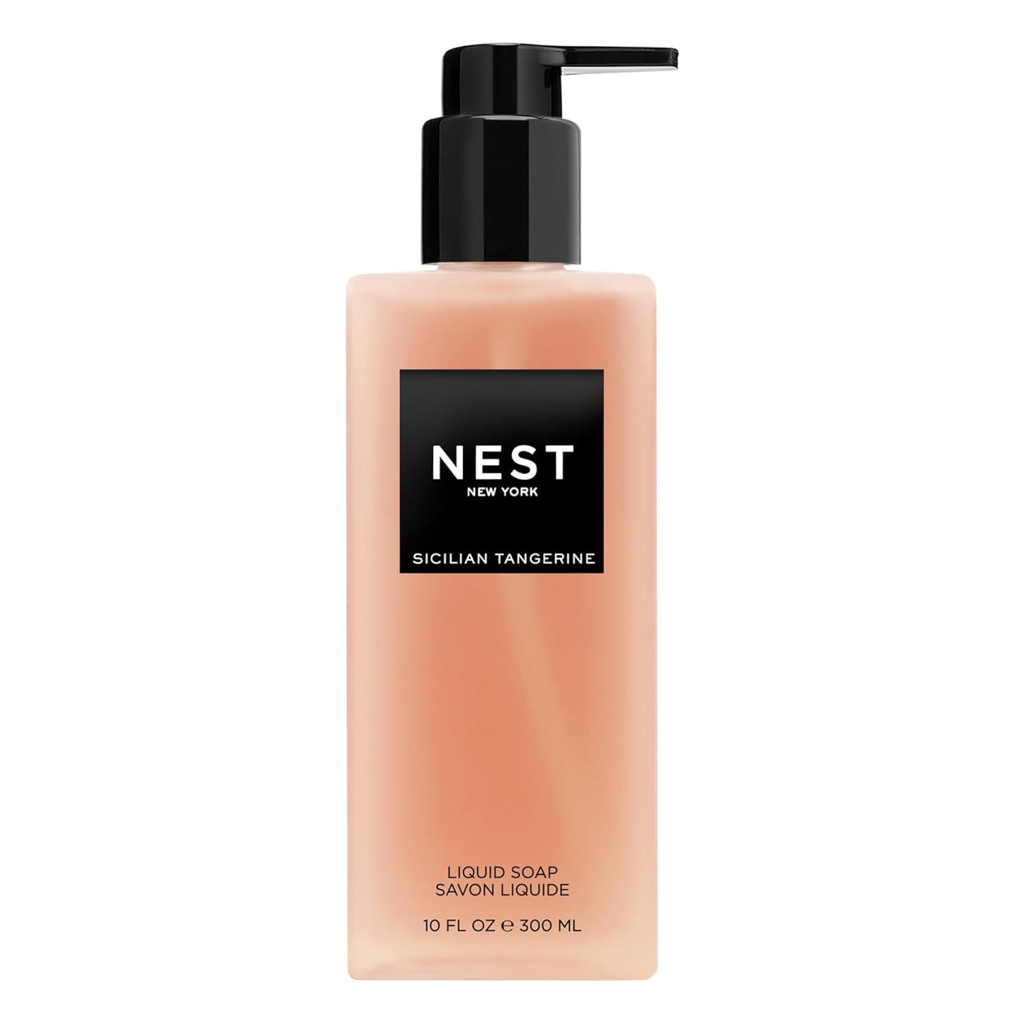 NEST New York Liquid Soap, Sicilian Tangerine - 10 fl oz - Cleanses & Nourishes Skin - Approx. 300 Pumps Per Bottle - Gluten Free & Cruelty Free