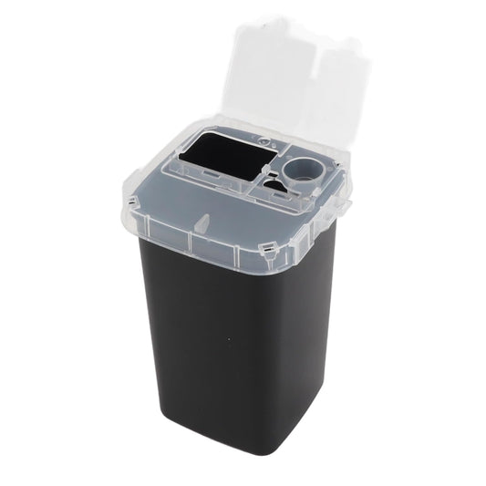 Disposal Blade Container, Strong Sealing Shaving Knife Blade Disposal Collect Box Safety Razor Case for Men Barbershop Hair Salon(Black)