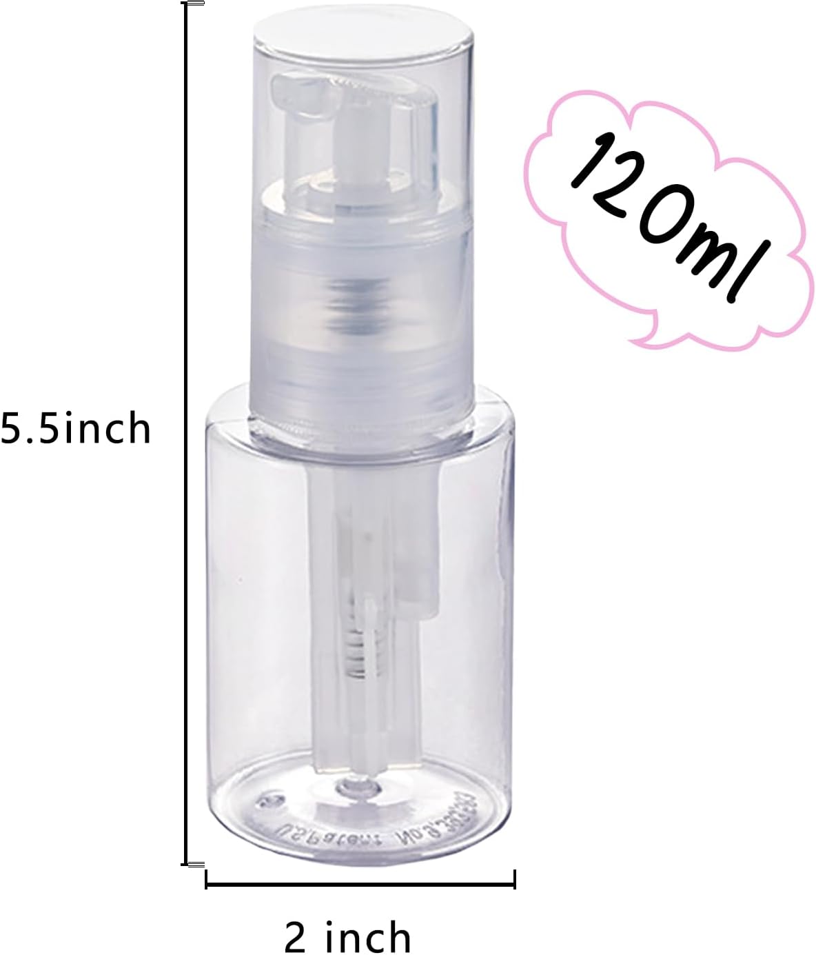 HSOMiD 2 Pack - Empty Powder Spray Bottle, Barber Powder/Talc Powder/Hair Fibers Sprayer, Applicator for Hair Salon, Cleaning, Plants, Misting & Skin Care (120ml)