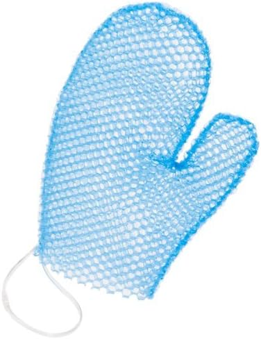 Supracor Spa Bath Mitt Body Exfoliator Face Scrub Sponge, Blue
