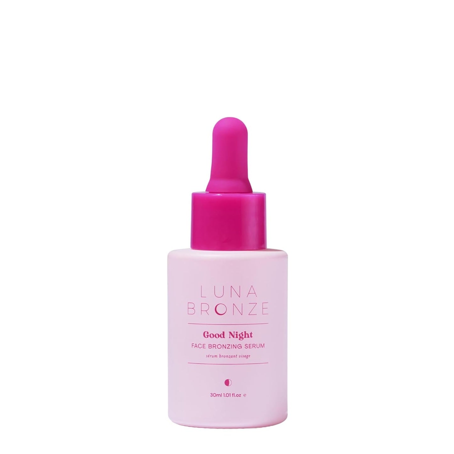 Luna Bronze Good Night Face Tanning Drops | Overnight Face Bronzing Serum for a Luminous, Natural Looking Glow | Hydrating Formula with Vitamin C | Infused with Australian Botanics (30ml/1.01 fl. oz)