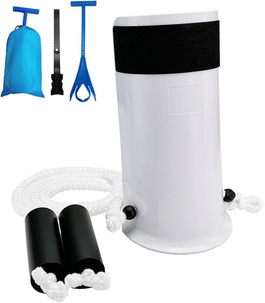 Sock Aids for Putting On Socks, No Bending Flexible Sock Aid Device with Shoe Horn Long-Handle Back Scratcher for Seniors/Disabled, Easy On and Off Sock Helpers (Basic)