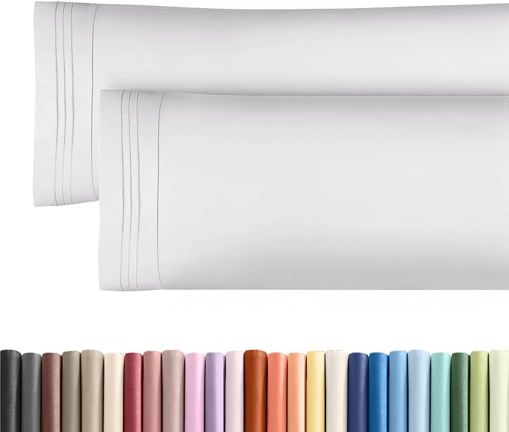 Long Pillowcases - Body Pillow Cover - Long Pillow Insert for Sleeping, Side Sleepers - Soft & Breathable Body Pillow Case with Envelope Enclosure - Comfy & Machine Washable - 20" x 54" (French Grey)