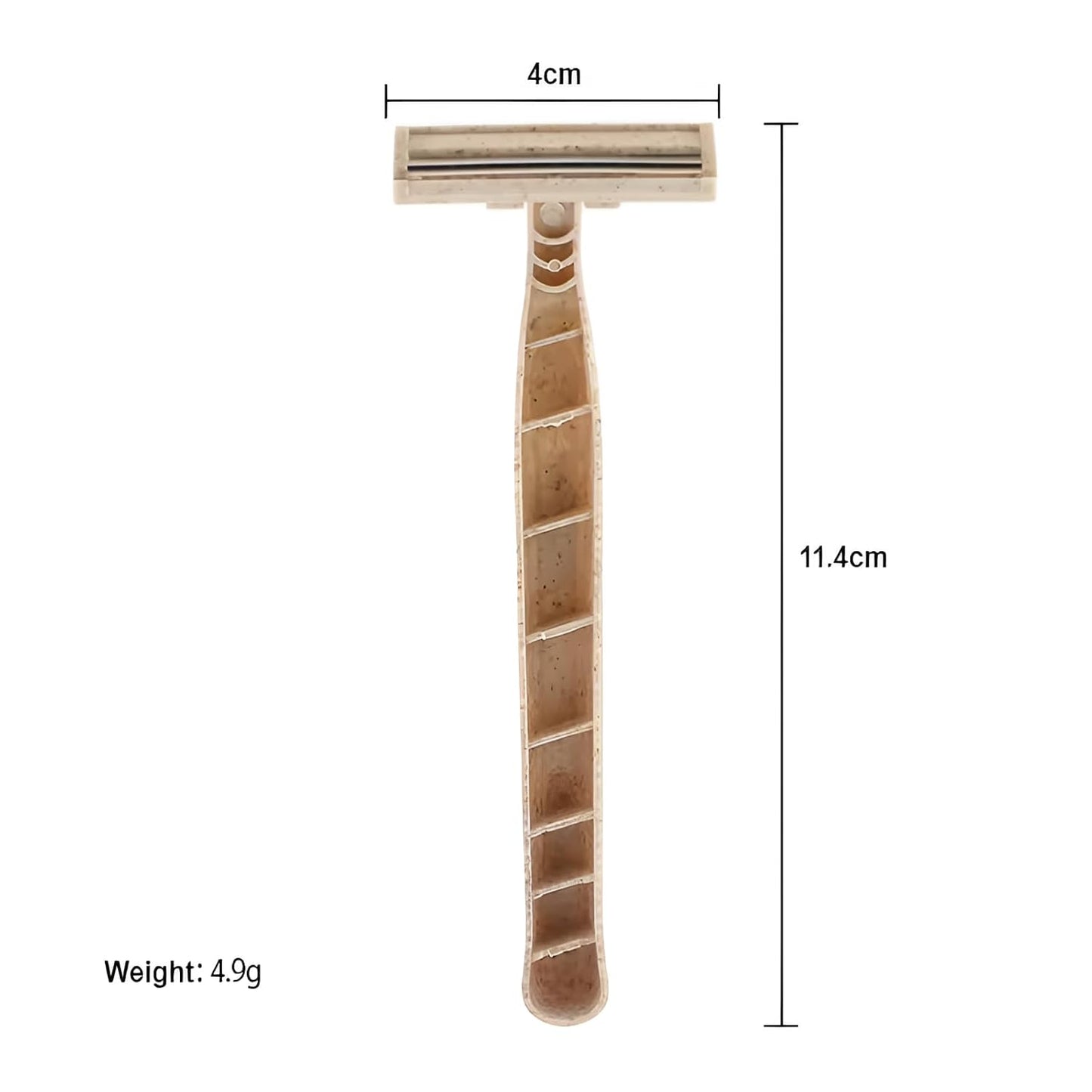 Disposable Razors Bulk for Men & Women – Twin Blade Unisex Shavers – Eco-Friendly, Biodegradable, Non-Toxic, Made from Recycled Wheat Straw 50 Count (Pack of 1) (50)