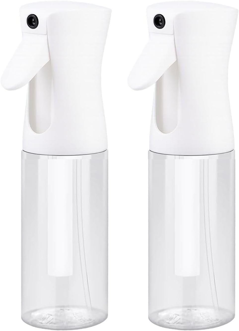 VIGOR PATH Continuous Spray Bottle with Ultra Fine Mist - Versatile Water Sprayer for Hair, Home Cleaning, Salons, Plants, Aromatherapy, and More - Empty Hair Spray Bottle (Clear - 5oz (2 Pack)