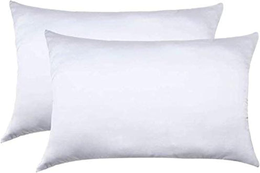 100% Mulberry Silk Pillowcases Set of 2 for Hair and Skin and Super Soft and Breathable Queen Size Nature Silk Pillowcases (Queen, White)