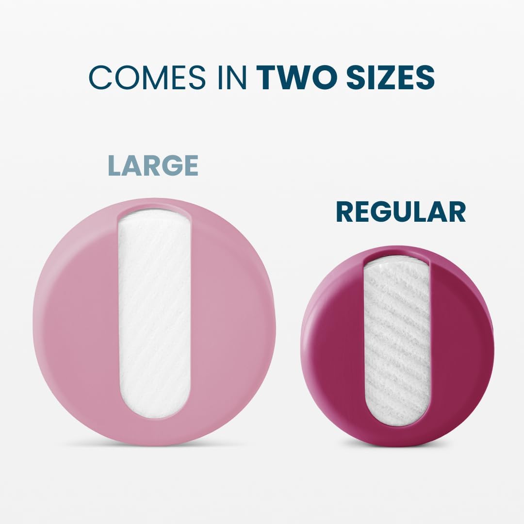 LastRound® 7 Sustainable Reusable Cotton Rounds for Facial Cleansing – Zero-Waste Eco-Friendly Makeup Remover Pads for All Skin Types with Travel Storage Case