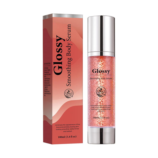 Glossy Anti-Wrinkle & Firming Body Serum - 100ml | Hyaluronic Acid, Vitamin E, Glycerin, Shea Butter, Peptides, Anti-Aging, Hydrating, Skin Plumping