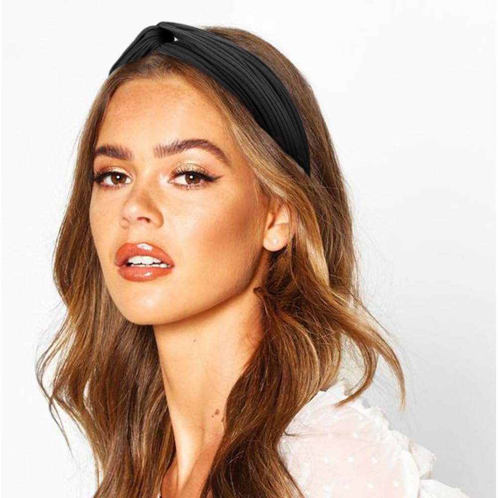 DRESHOW 10 Pack Headbands for Women Criss Cross Vintage Head Wrap Boho Headband Twisted Elastic Hair Accessories