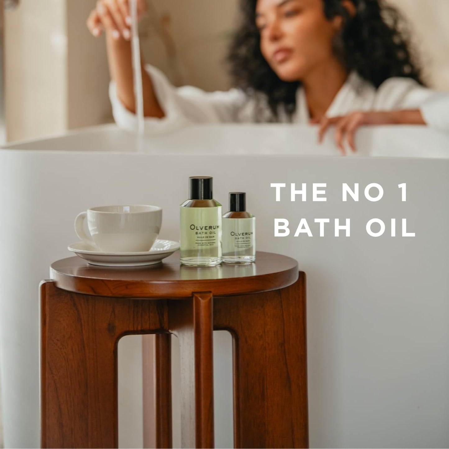 OLVERUM - Natural Bath Oil | Vegan, Cruelty-Free, Revitalizing Clean Beauty Bath Oil (4.25 fl oz | 125 ml)