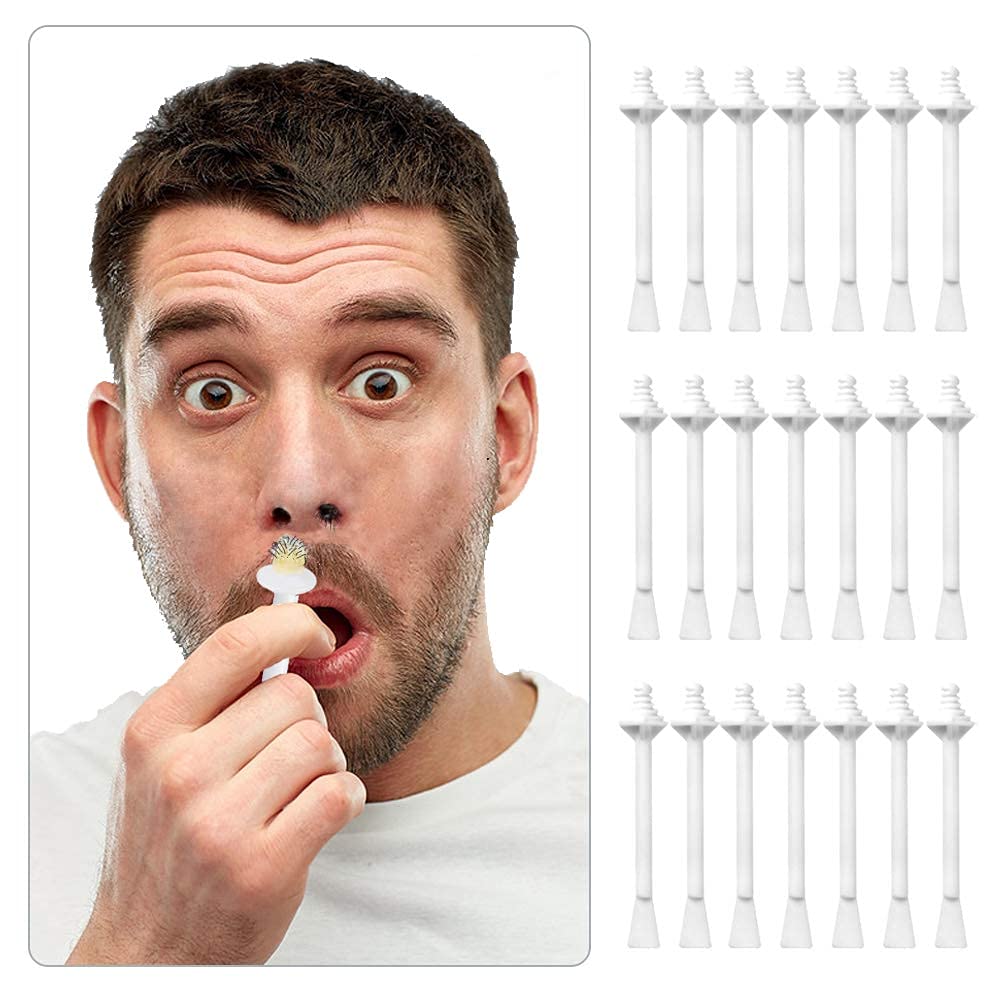 Nose Wax Sticks - 60Pcs Plastic Nasal Cleaning Applicators for Painless Nostril and Eyebrow Hair Removal for Men and Women