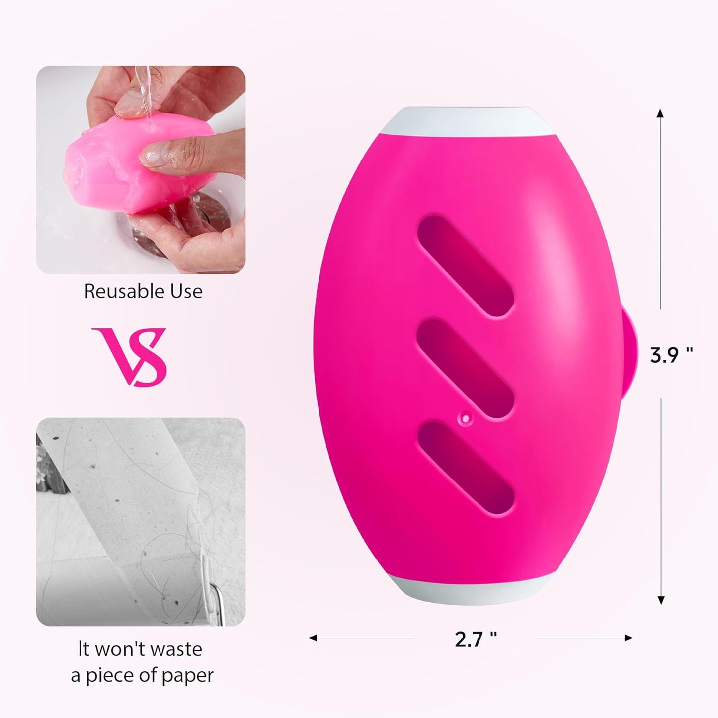 Washable Reusable Gel Lint Roller for Pet Hair，Portable Mini Dog Cat Pet Hair Remover for Clothes，Laundries ，Dust Fuzz Fur -Sticky Cleaner- Small Travel Animal Fur Removal Tool (deep Pink