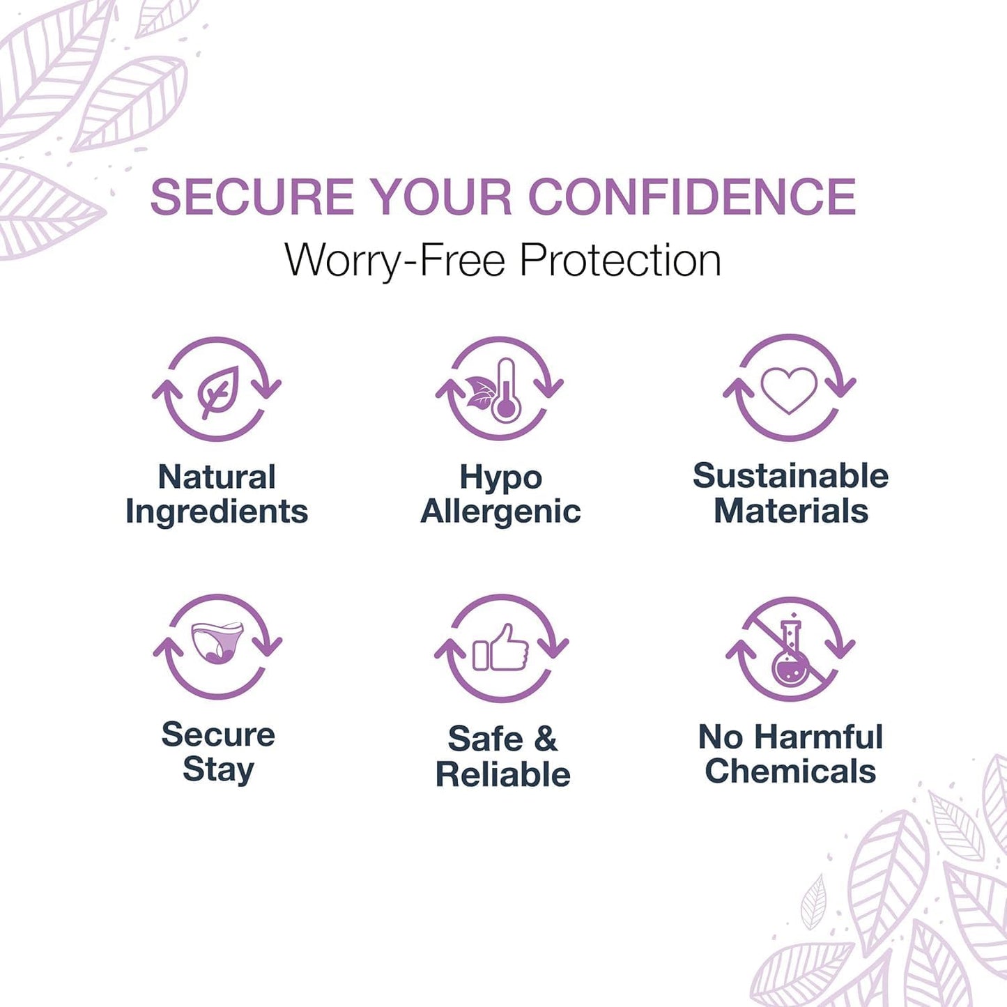 Veeda Natural Adult Incontinence Underwear for Women - Postpartum Underwear for Bladder Leakage Protection - Disposable Underwear with Maximum Absorbency - Large Size - 72 Count