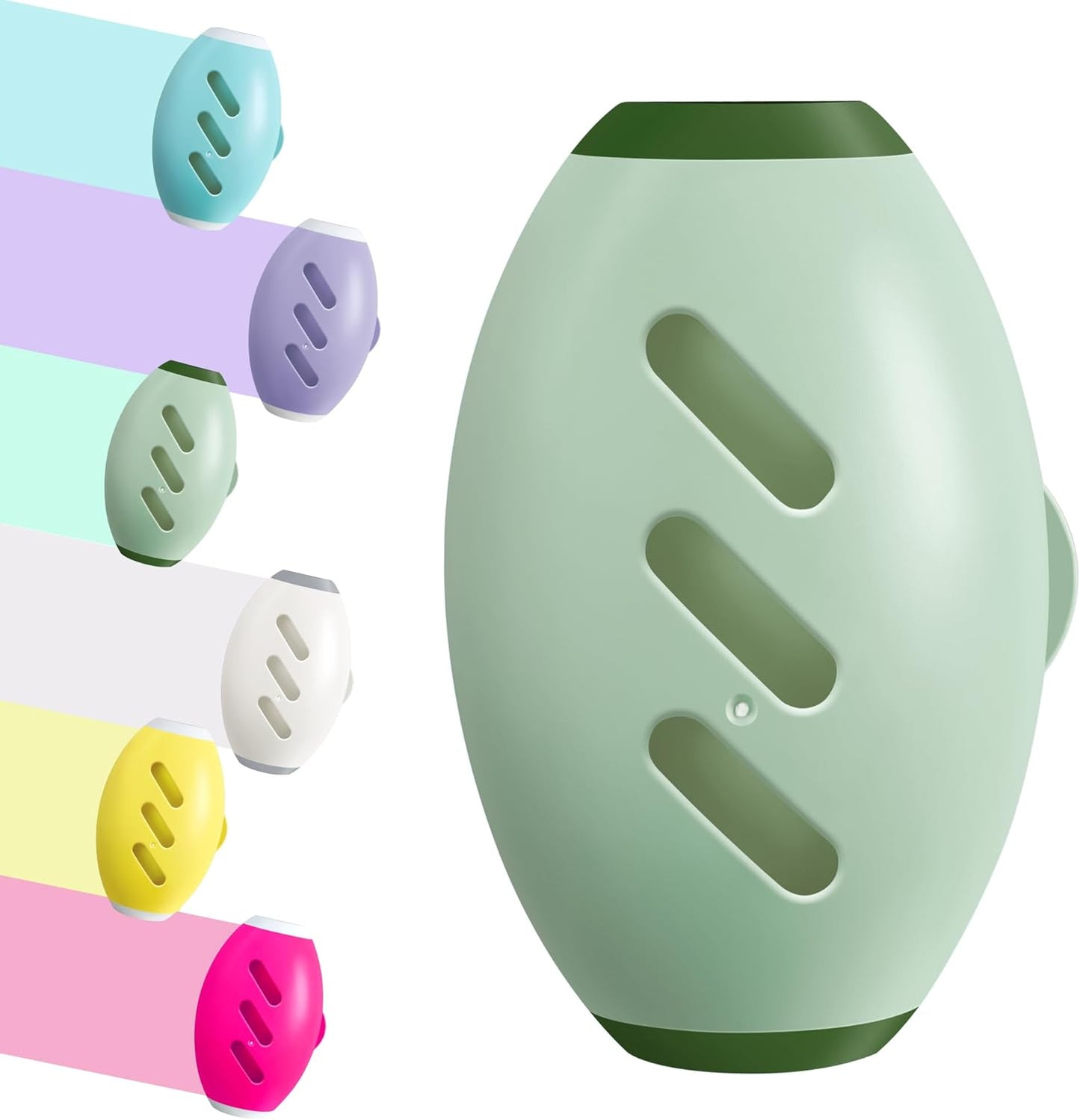 Washable Reusable Gel Lint Roller for Pet Hair，Portable Mini Dog Cat Pet Hair Remover for Clothes，Laundries ，Dust Fuzz Fur -Sticky Cleaner- Small Travel Animal Fur Removal Tool (Green)