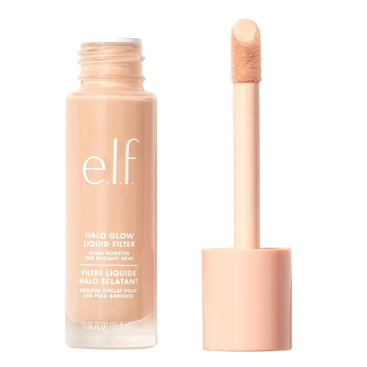 e.l.f. Halo Glow Liquid Filter, Complexion Booster For A Glowing, Soft-Focus Look, Infused With Hyaluronic Acid, Vegan & Cruelty-Free, 1 Fair