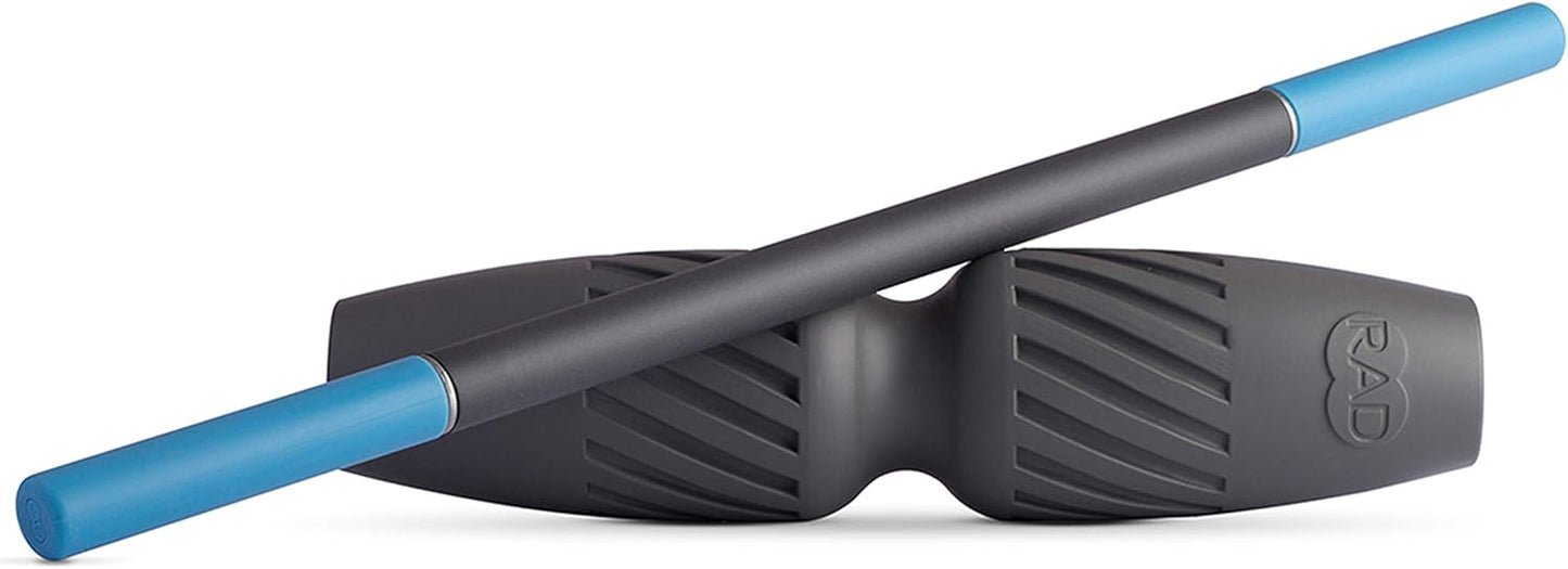 RAD 2-in-1 Muscle Flushing Kit – Includes Exercise Foam Roller & Massage Roller Stick – Deep Tissue Myofascial Release, Muscle Recovery Tools for Mobility & Performance