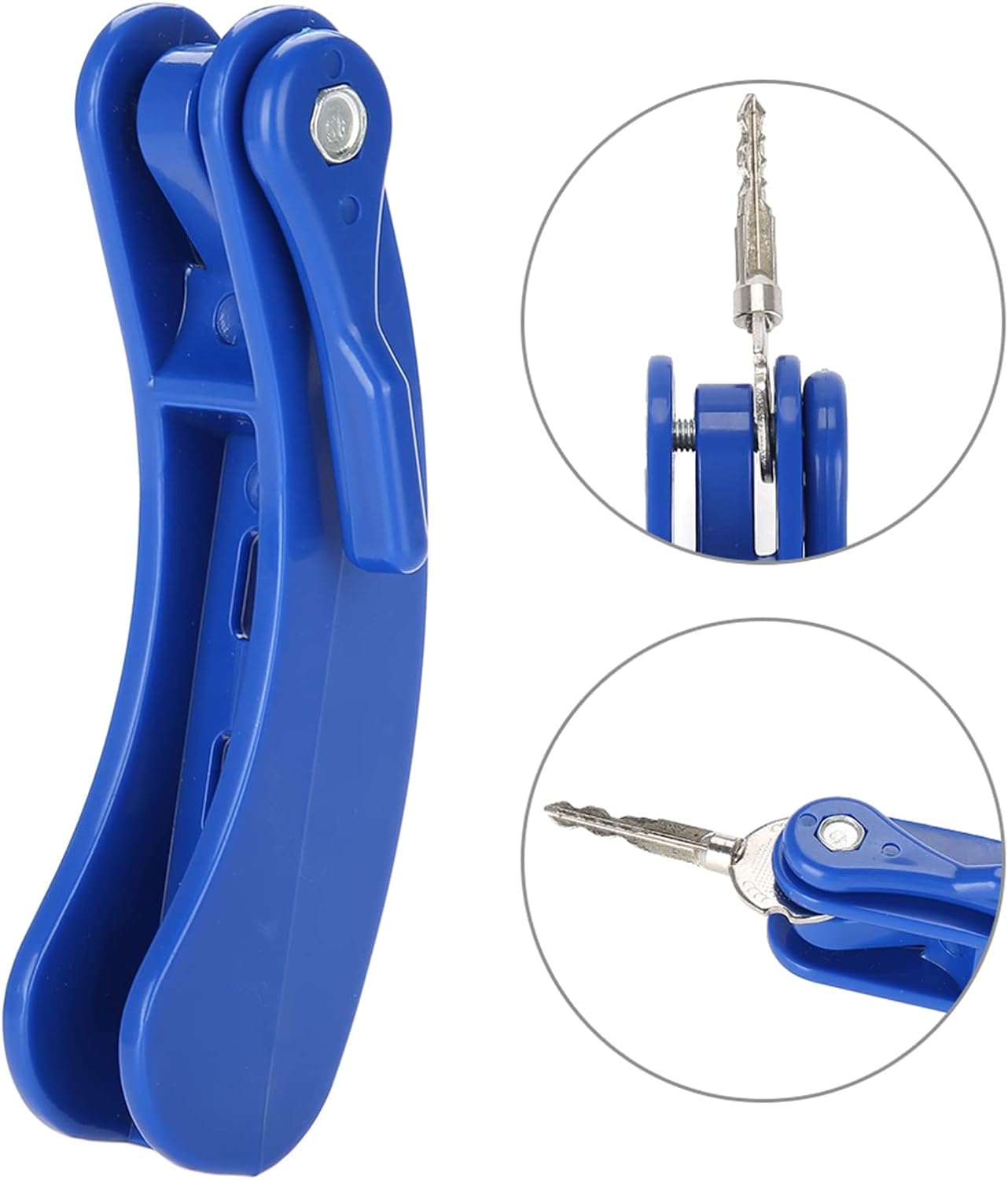 Key Turner, Foldable Secure Key Holding & Turning Device, Holder Door Opening Assistance with Grip for Arthritis Hands Seniors and Disabled, Holds 2