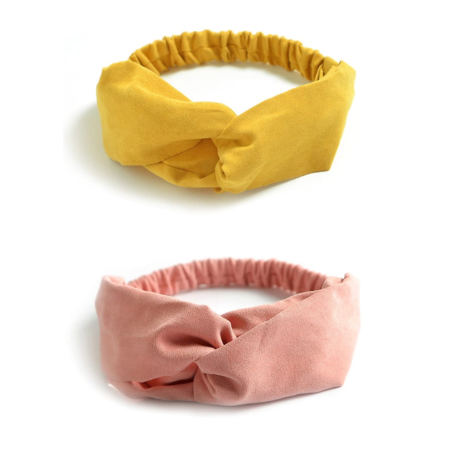 DRESHOW 10 Pack Boho Headbands for Women Girls Elastic Back Criss Cross Hair Band Twisted Head Wrap Solid Hair Accessories