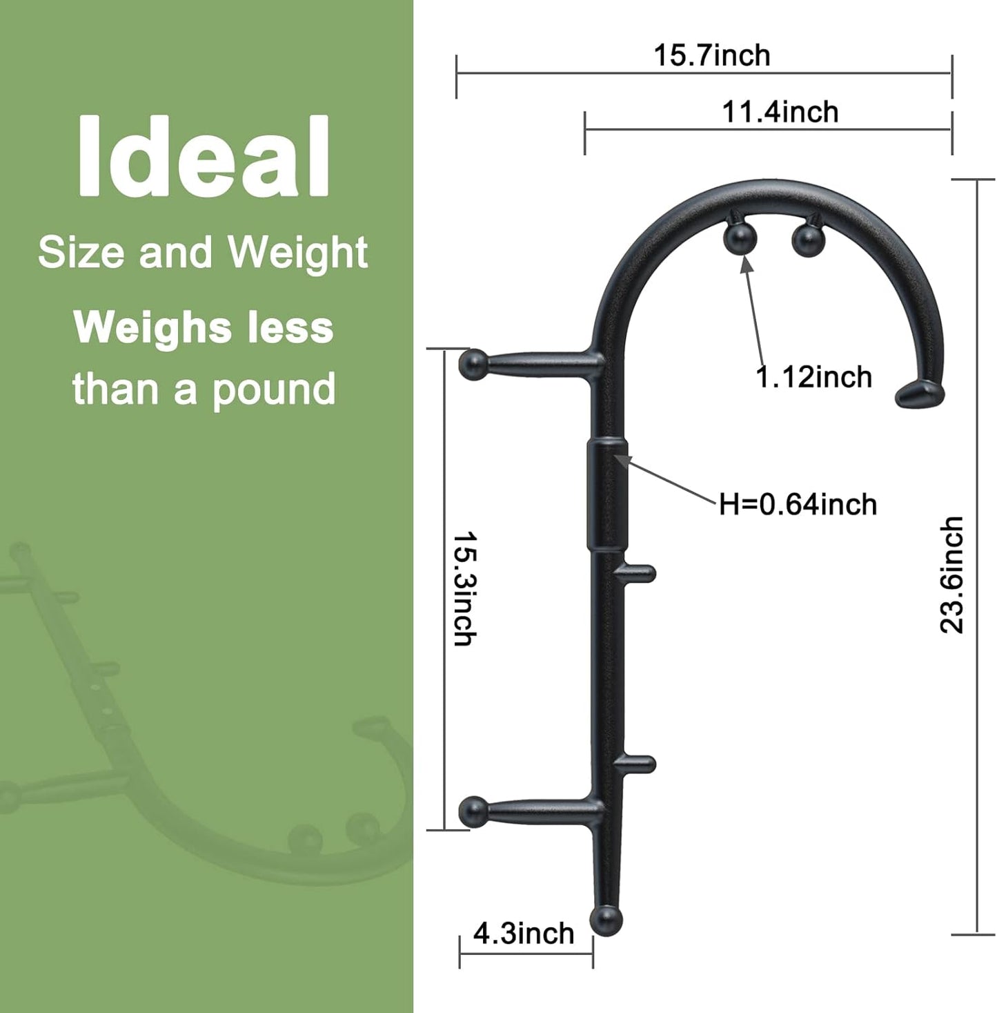 Massage Cane Trigger Point Massager for Neck Back Self Massager Detachable Manual Shoulder Massager for Pain Relief Deep Tissue Pressure Point Massage Tool Muscle Hook Muscle Knot Remover