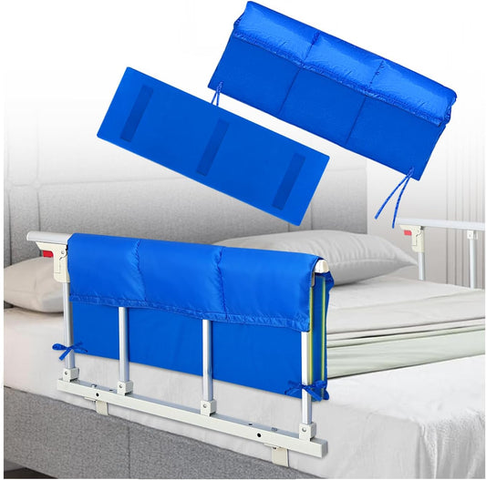 Bed Rail Pads for Elderly Adults Safety, Hospital Bed Railing Covers, Bedside Guard Rails Cover, Sleep Bumpers Foam Padding Cushion for King Queen Bed, Medical Bed Rail Padded Handicap
