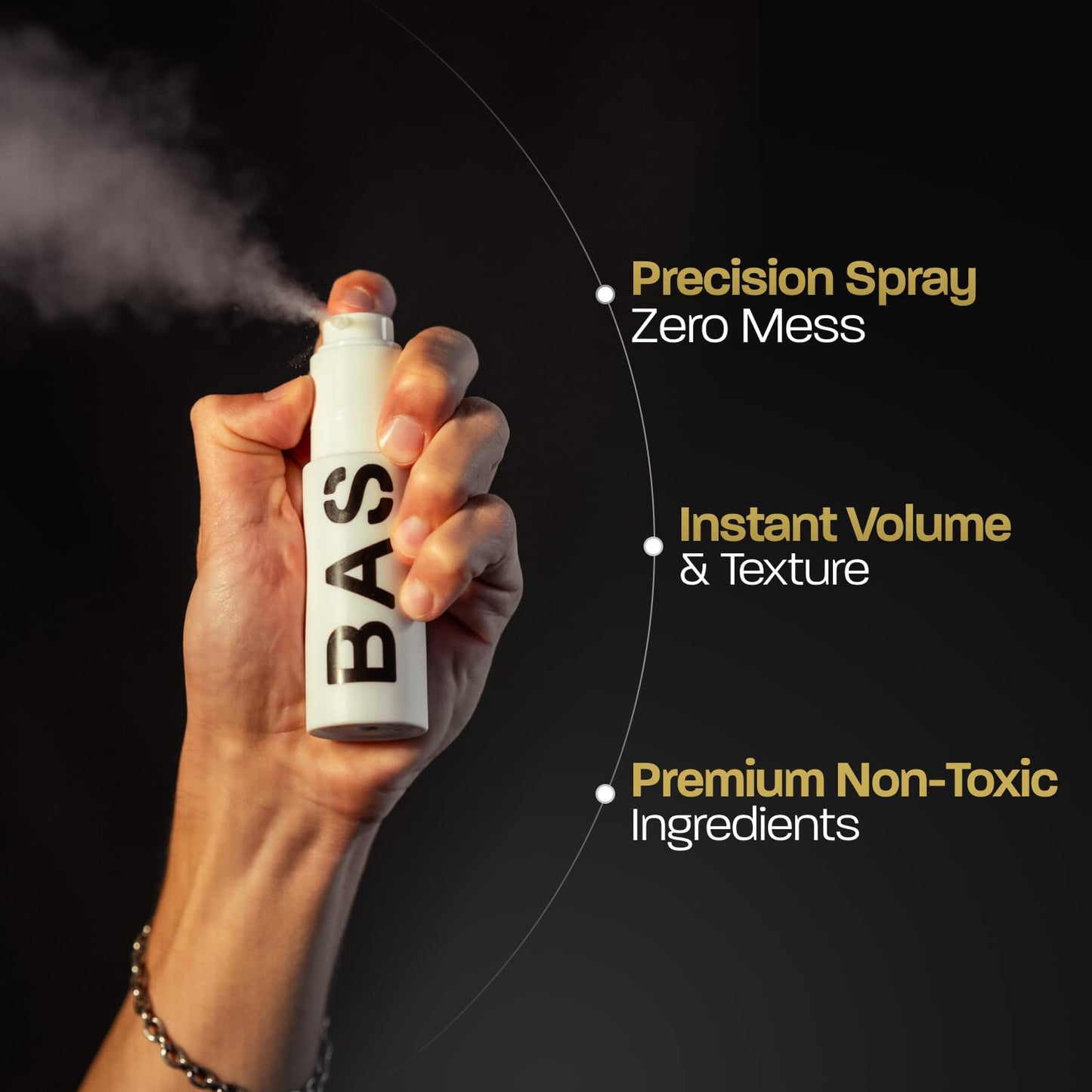 BASED Hair Texturizing Powder, Lightweight & Volumizing Hair Styling Powder with Matte Finish, Add Texture to Hair with Medium Hold, Best for Short to Medium Hair, (1.69oz Bottle, Pack of 2)