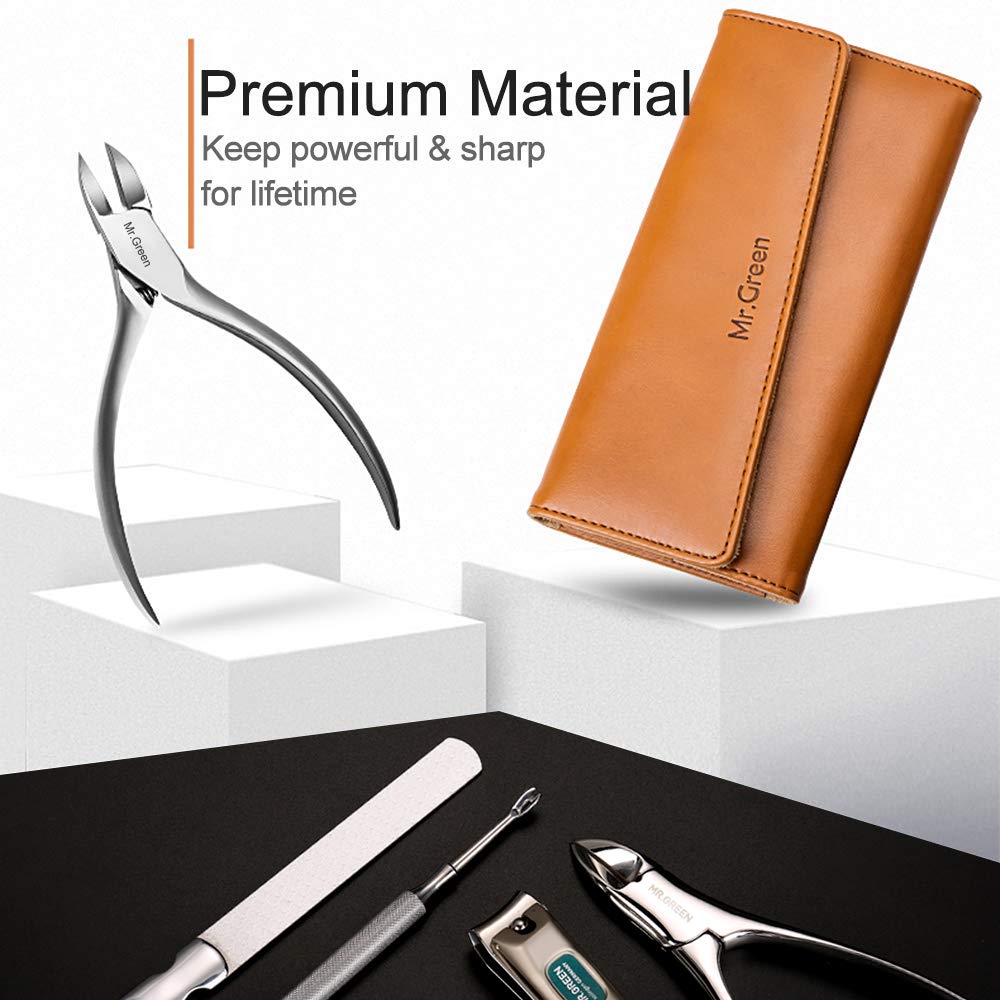 4 Pcs Manicure Set, Pedicure Sets, Nail Clipper Stainless Steel Professional Nail Cutter with Travel Case