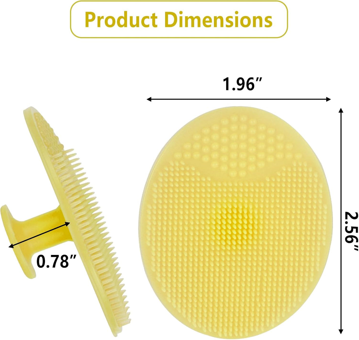 10 Pcs Silicone Face Scrubbers with Suction, Exfoliating Facial Cleansing Brush for Gentle Exfoliation & Deep Cleaning - Multi Colored