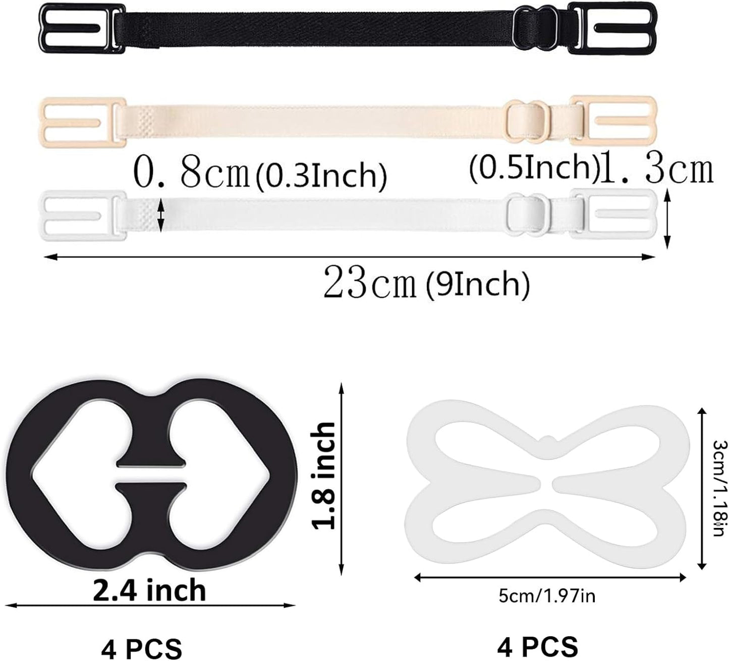 Bra Strap Clips Holder, Bra Clips to Make Racerback, Bra Strap Holders for Slip, Bra Clips for Conceal Straps - Bra Converter Cleavage