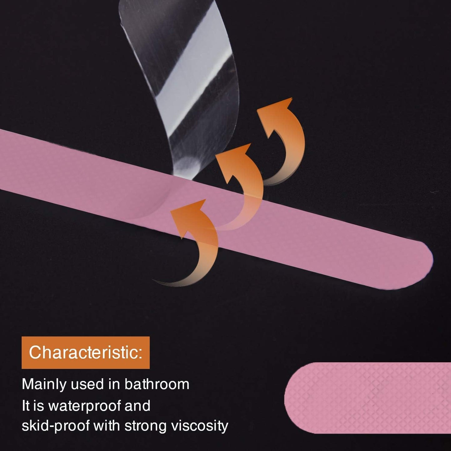 Anti Slip Shower Stickers, Safety Bathtub Strips Adhesive Decals with Premium Scraper for Bath Tub Shower Stairs Ladders Boats