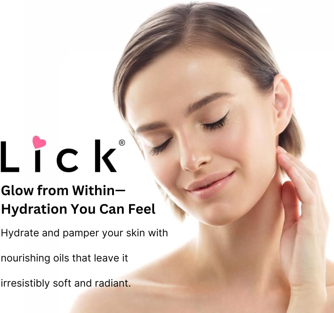 LICK Chocolate Covered Strawberry Aromatic Bath Oil - Natural Sweet Almond, Vitamin E & Jojoba Oils for Luxurious Experience for Women. Moisturizes Dry Skin, 12 Enchanting Aromas, Made in USA 4 fl oz