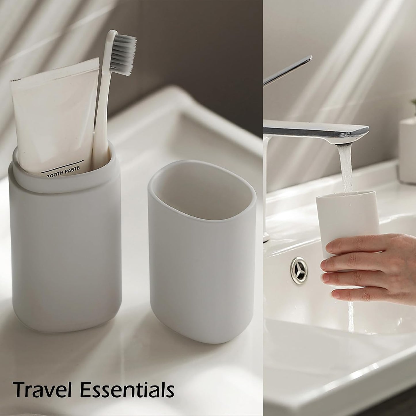 Toothbrush Travel Case，Portable Travel Toothbrush Holder，Toothbrush and Toothpaste Container for Traveling, Camping, Business Trip and School, Outdoor（1Pack）