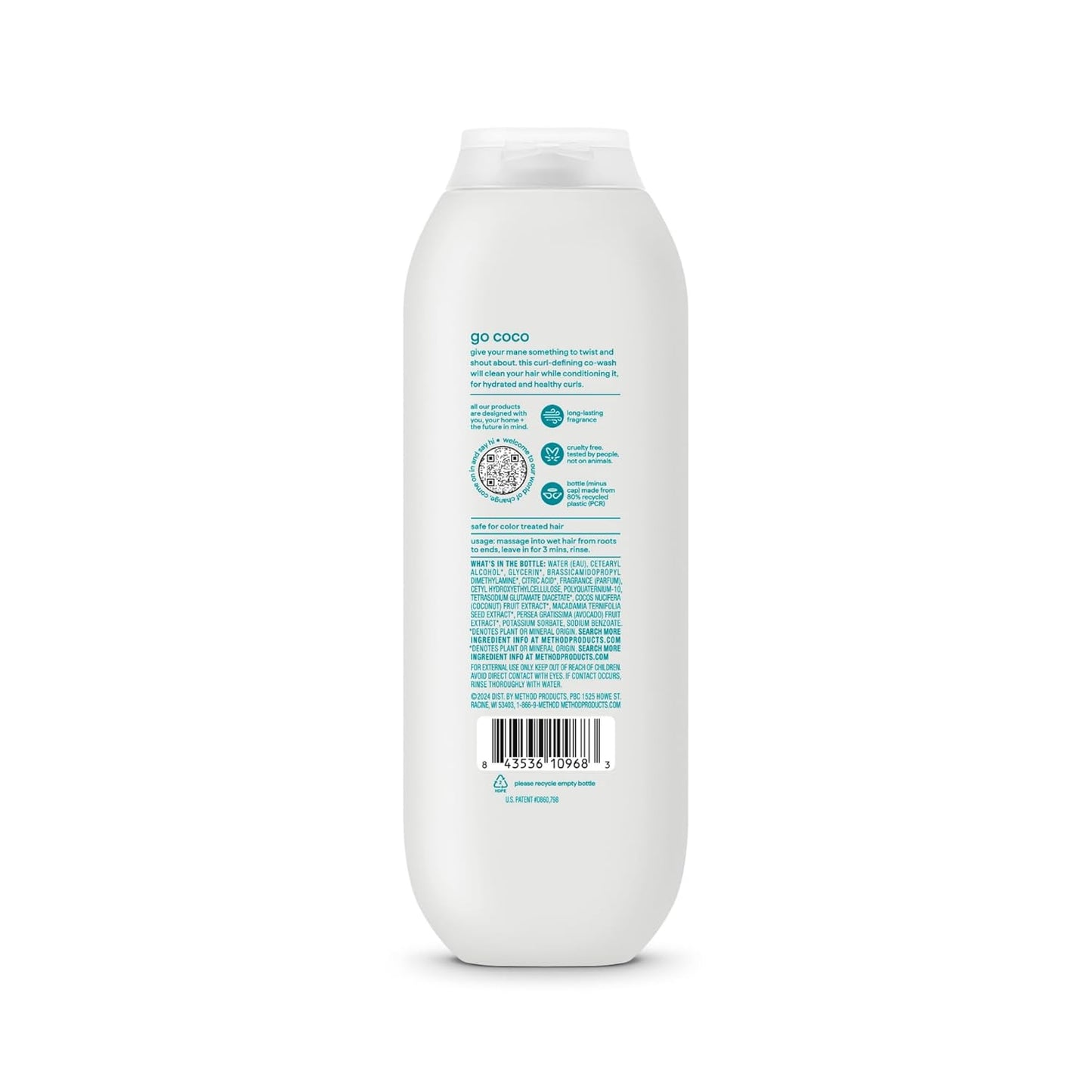 Method Curl Defining Co-Wash, Coco Twist, Coconut Milk + Avocado + Macadamia notes, 13.5oz