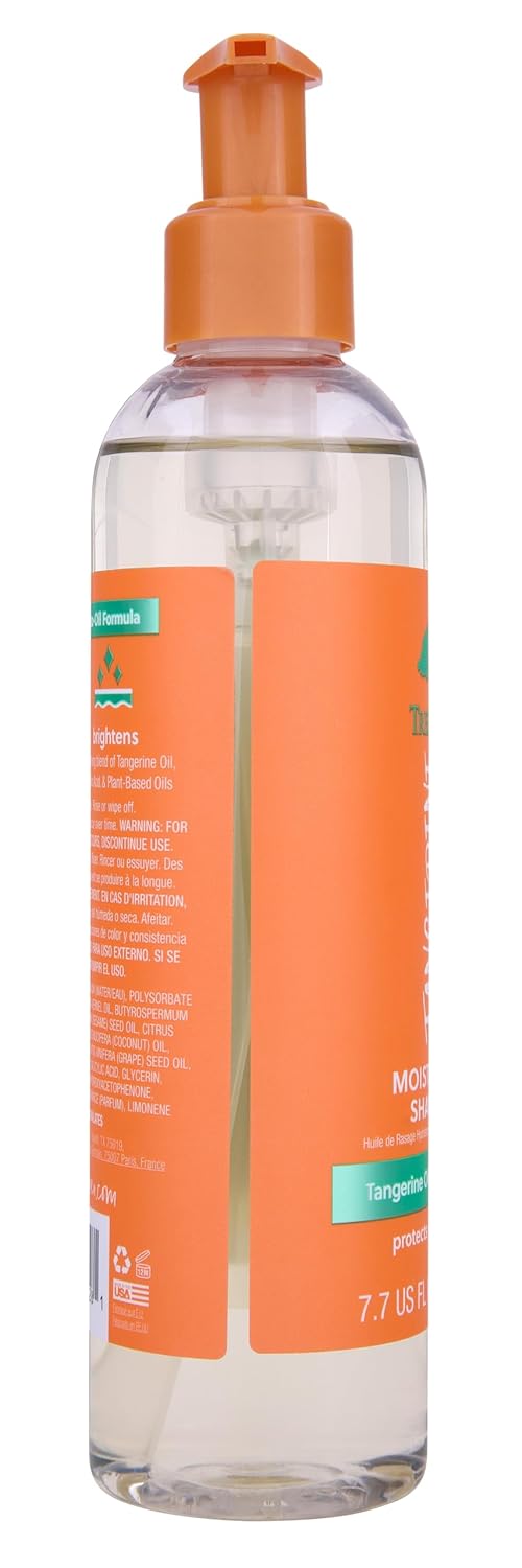 Tree Hut Tangerine Moisturizing & Hydrating Bare Shave Oil, Made with Soothing Jojoba Oil, Gel-to-Oil Formula Helps Prevent Razor Bumps, Ingrown Hairs, & Skin Irritation, 7.7 fl oz