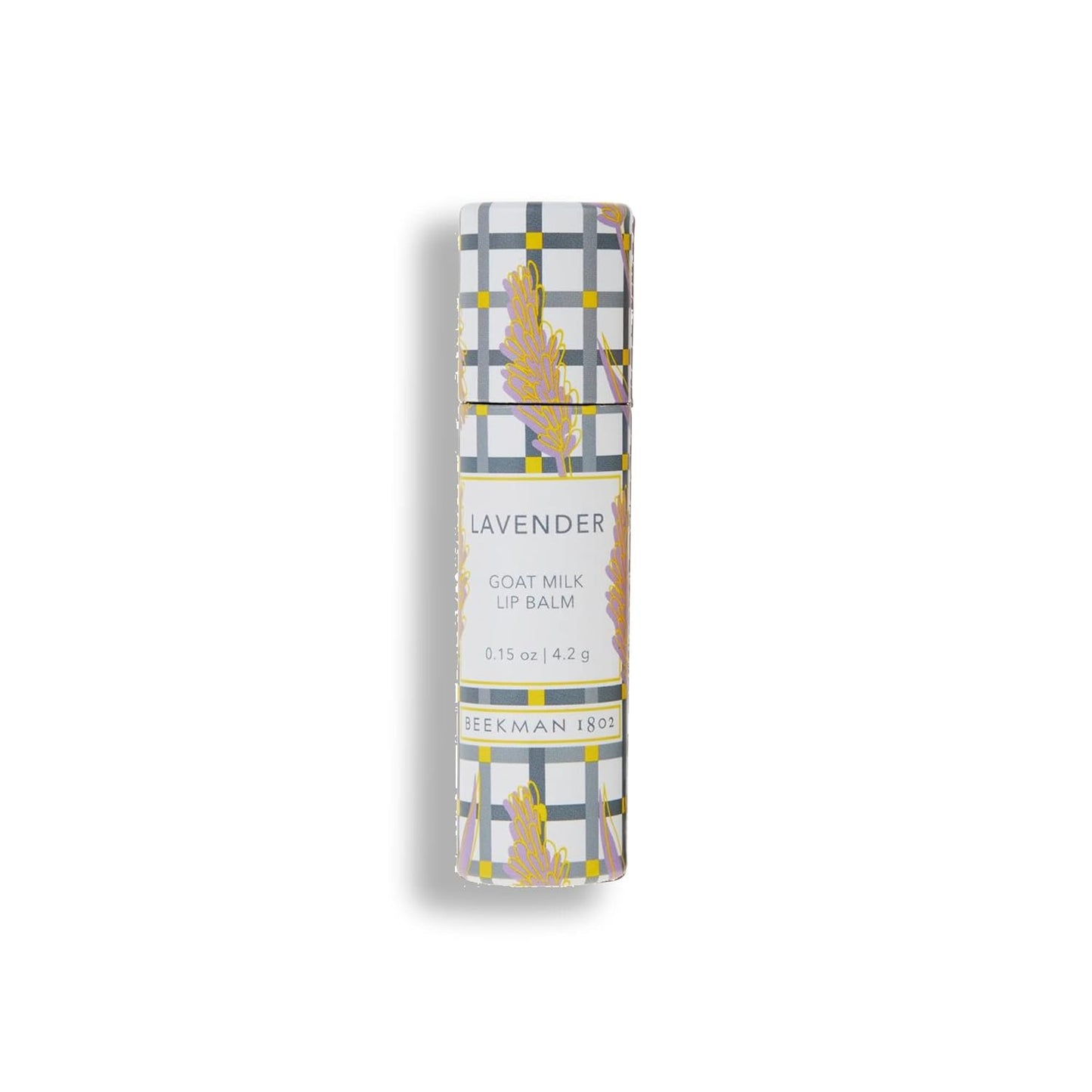 Beekman 1802 Lip Balm, Lavender - Scented - 0.15 oz - With Goat Milk, Vitamin E & Beeswax for Dry, Cracked Lips - Good for Sensitive Skin - Cruelty Free