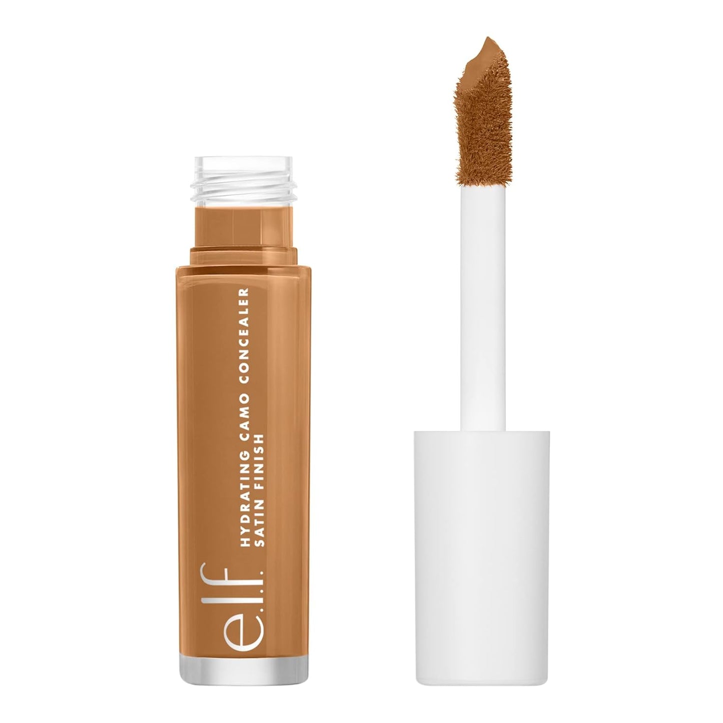 e.l.f. Hydrating Camo Concealer, Covers Blemishes & Under-Eye Circles, Full-Coverage & Delivers A Satin Finish, Vegan & Cruelty-Free, Deep Chestnut