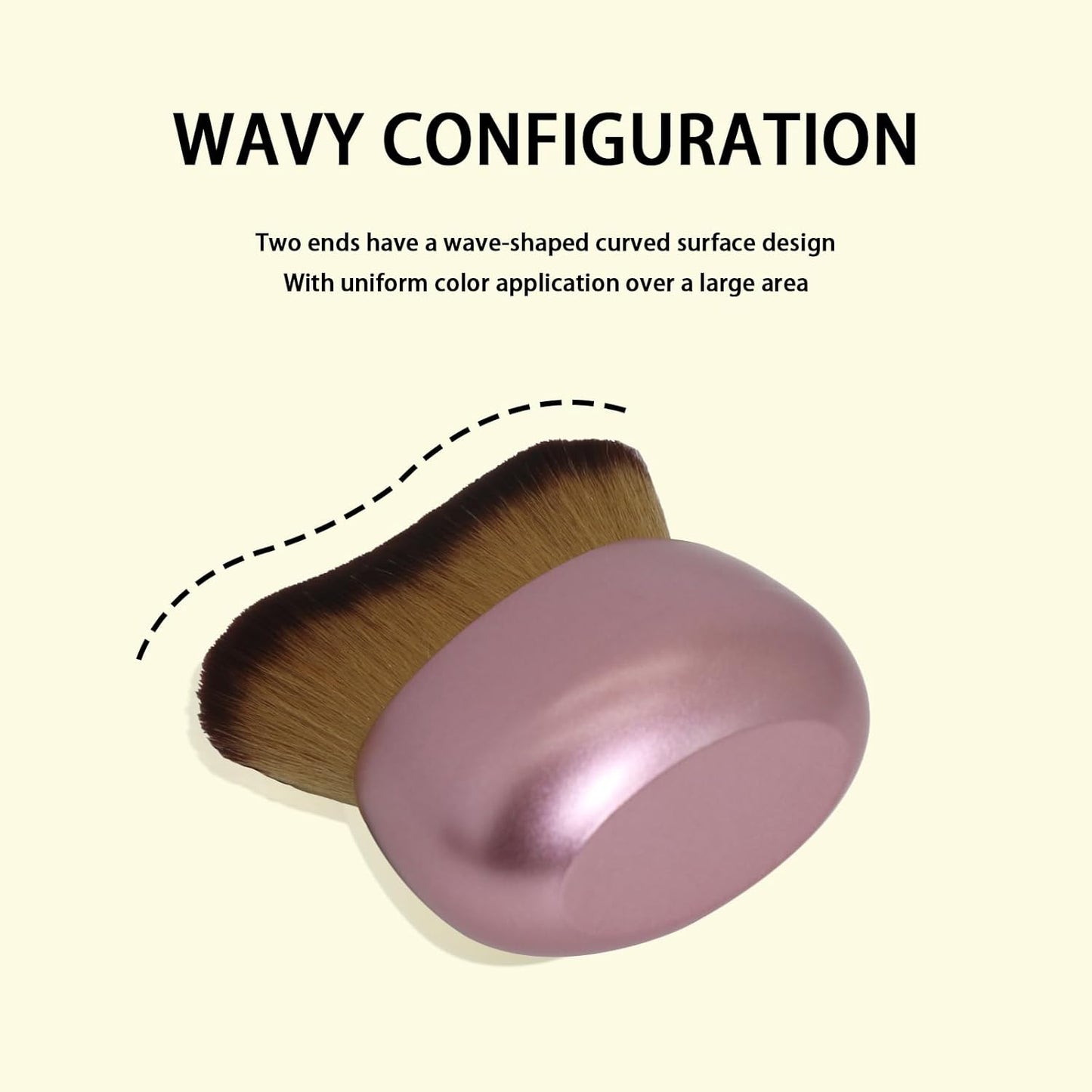 Makeup Blend & Blur Extra Large Body Brush for Self Tanner,Leg Makeup & Bronzer Self Tan Applicator, Powder, Foundation, Blusher, Bronzer，Massager for Face Gift box (Pink)