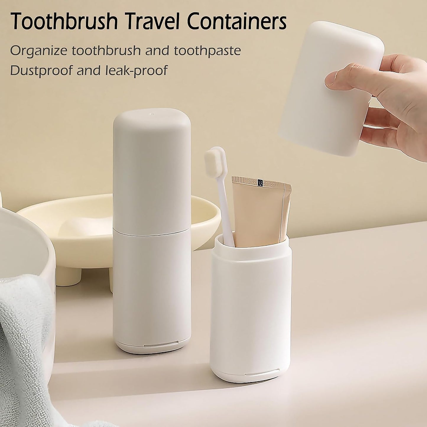 Travel Toothbrush Holder, Toothbrush Travel Case, Multifunctional Dustproof Toothbrush Cover, Portable Toothbrush Case Suitable for Business Camping Travel or Daily Use （1Pack）