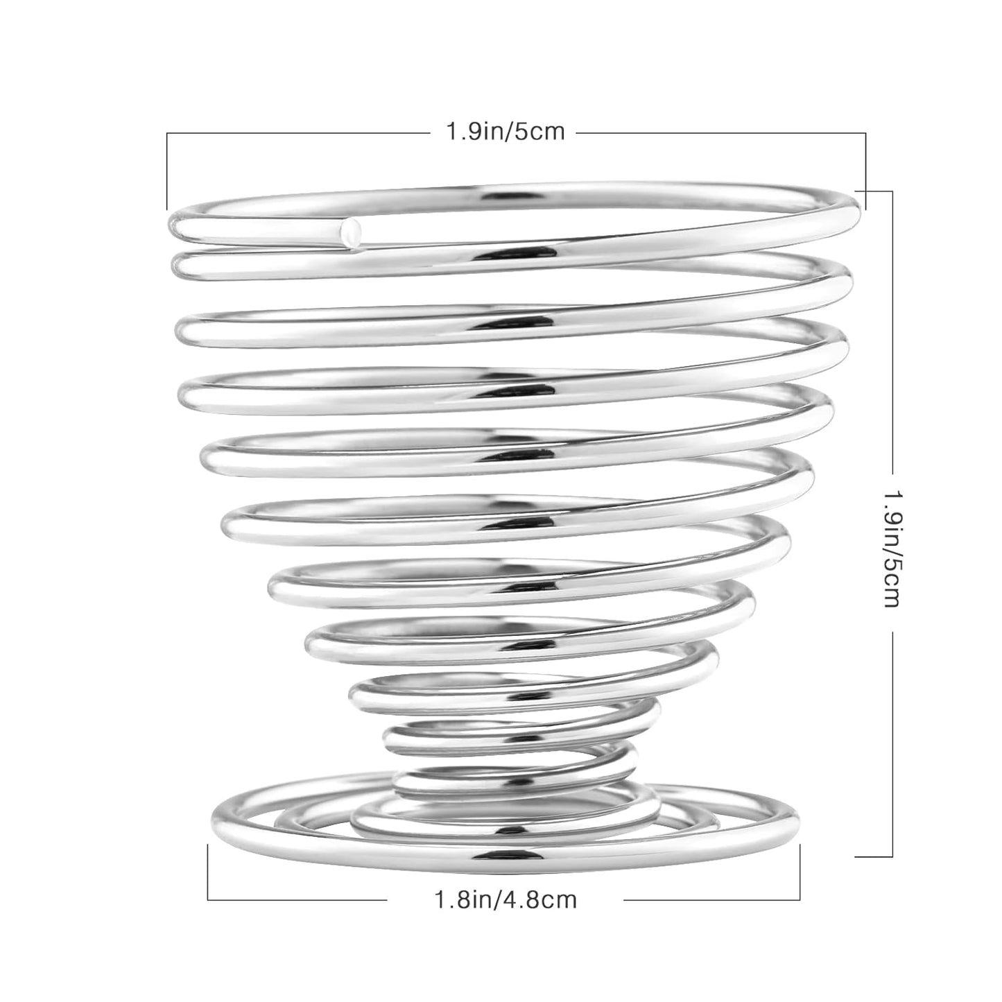 Luxspire Beauty Sponge Blender Holder, Makeup Blender Stand, Makeup Powder Puff Beauty Tool Dryer Drying Rack Egg Powder Puff Display Stand, Silver, 2 Pack