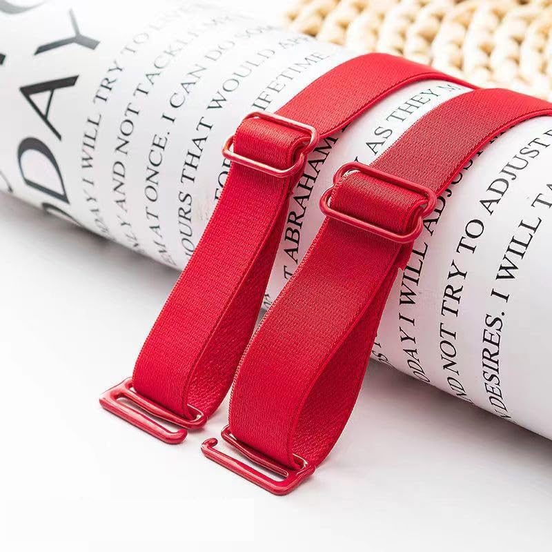 Magicmode 3 Pairs Bra Strap Replacement Elastic Adjustable Removable Multi Color