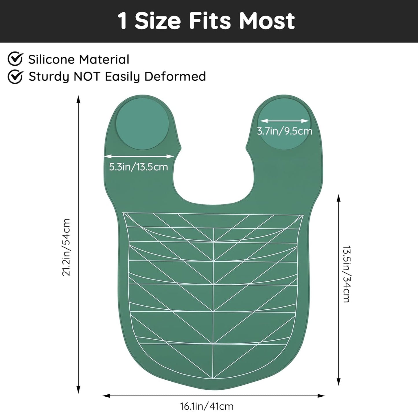 Segbeauty Hair Cutting Guide Mat Green, Longer Silicone Waterproof Cutting Mat for Barber Shop Salon, Professional Salon Hair Cutting Mat with Guidelines Weighted Neck Wrap for Hair Stylist