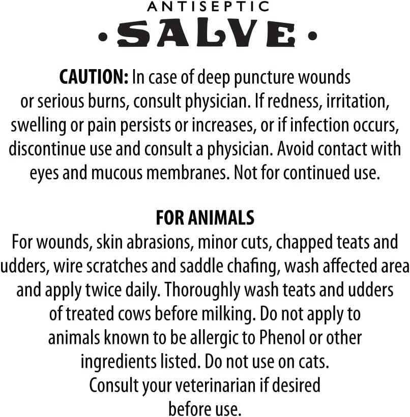 Rawleigh Antiseptic Salve Iconic Yellow Big Tin: 4.5 oz, Multi-Purpose Ointment Soothes Cuts, Bruises, Irritations, with Turpentine, Phenol, Cottonseed Oil & Paraffin, Original Formula - Pack of 6