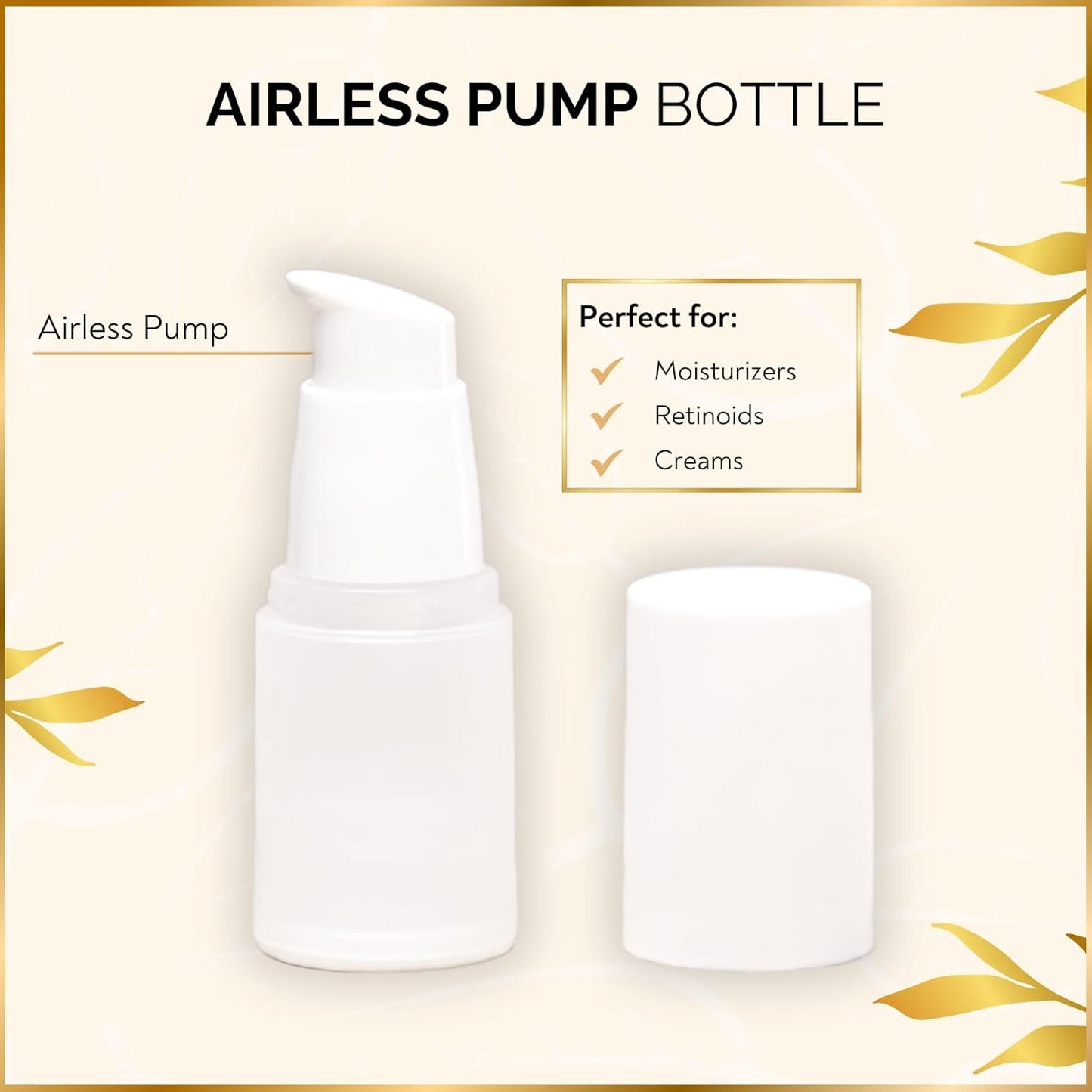 11 Piece Travel Skincare Containers Set - TSA Approved Toiletry Bag & Travel Size Toiletries Bottles - Airless Pump, Dropper Bottles & Travel Size Containers for Serums, Moisturizers, & Oils