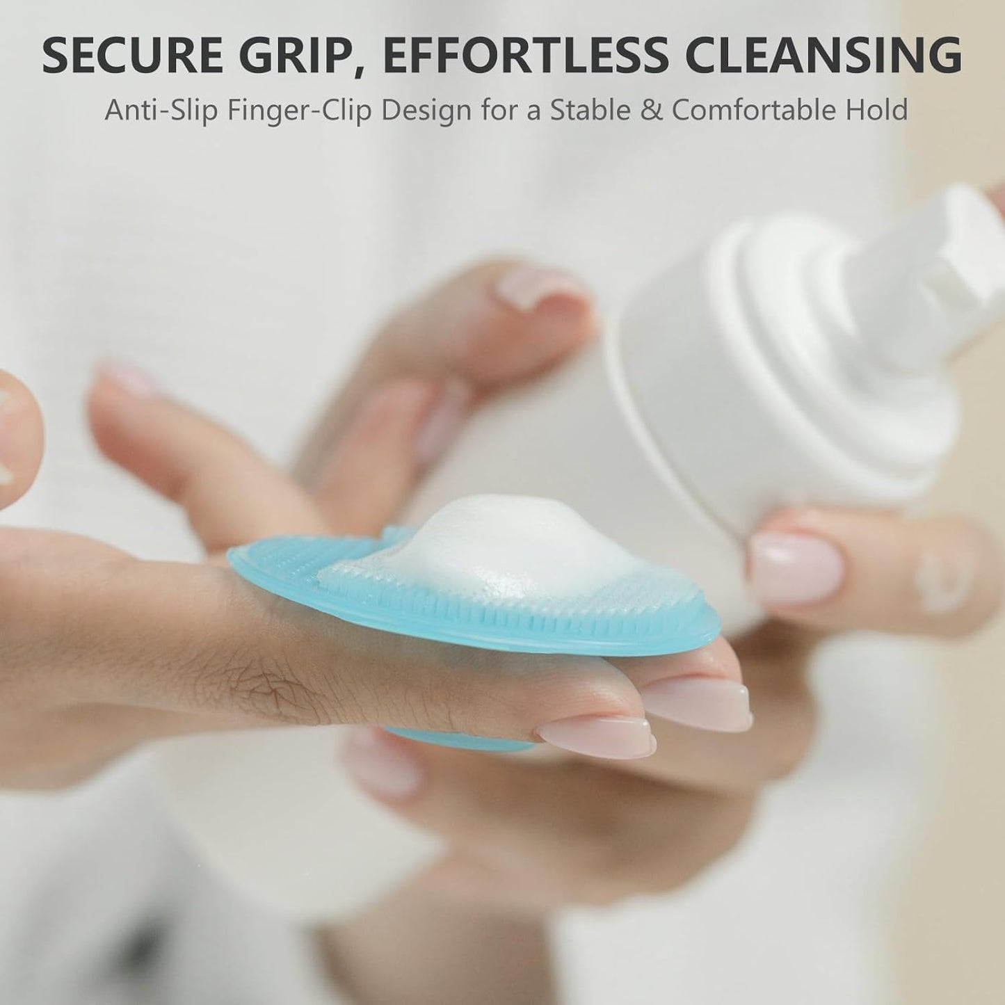 Face Scrubber 6 Pack, BEAUTAIL Silicone Manual Facial Cleansing Brush for Men Women, Gentle Face Scrubber Exfoliator, Skin Care Exfoliating Face Brush