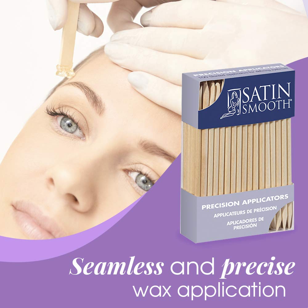 Satin Smooth Precision Applicators 100 ct x 2 packs