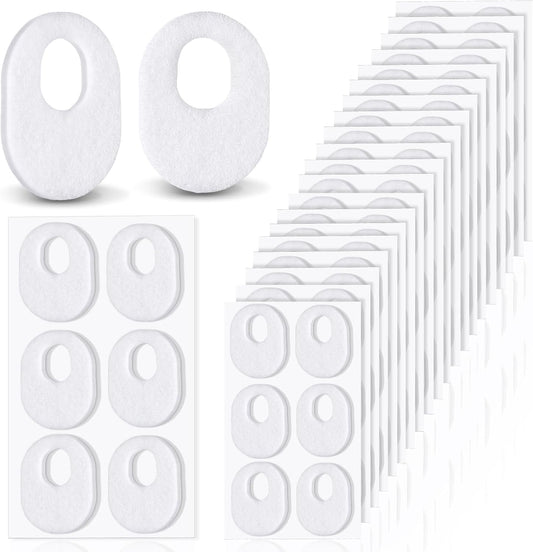WILLBOND 120 Pcs Callus Pads Soft Felt Callus Oval Shape Corn Pads for Bottom of Foot Adhesive Foot Corn Cushion for Men and Women Feet Toes Heel Pain Relief (White)