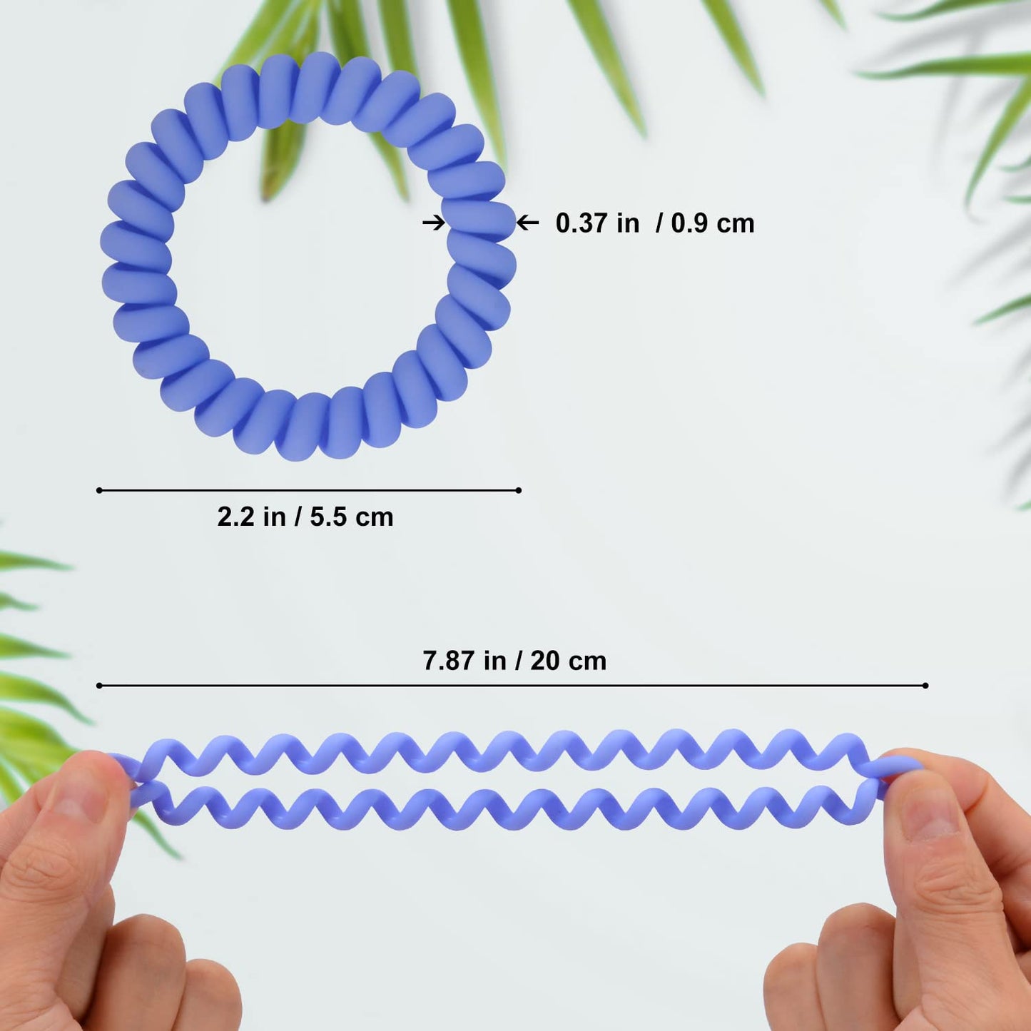 JessLab Spiral Hair Ties for Women, 10-Pack Traceless No-Damage Ponytail Holders, Coils Hair Bands for Girls, Assorted Colors