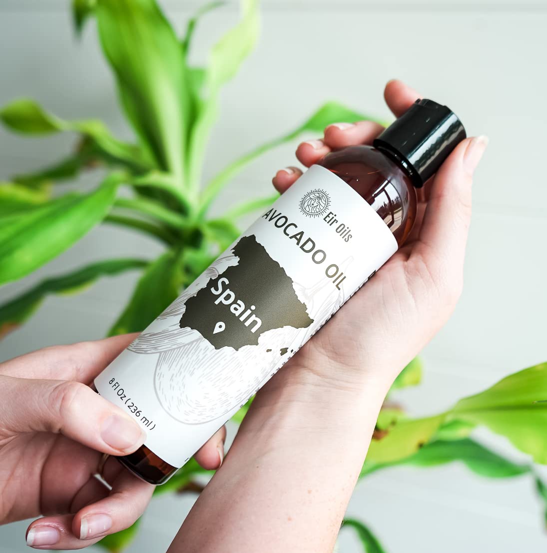 Avocado Oil - Direct from EIR Oils Farm in Spain - 100% Pure Carrier Oil for Hair, Face, and Skin - Hand-Picked, Cold-Pressed Carrier Oil - (4Gallons)