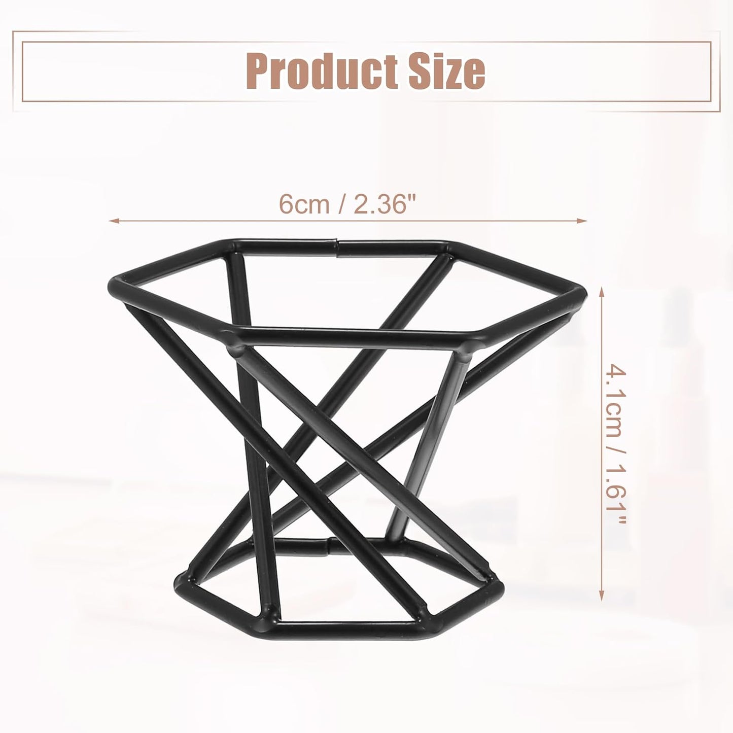 VOCOSTE Makeup Sponge Holder, Beauty Sponge Dry Stand, Beauty Sponge Holder, Makeup Beauty Egg Drying Stand for Vanity, Black