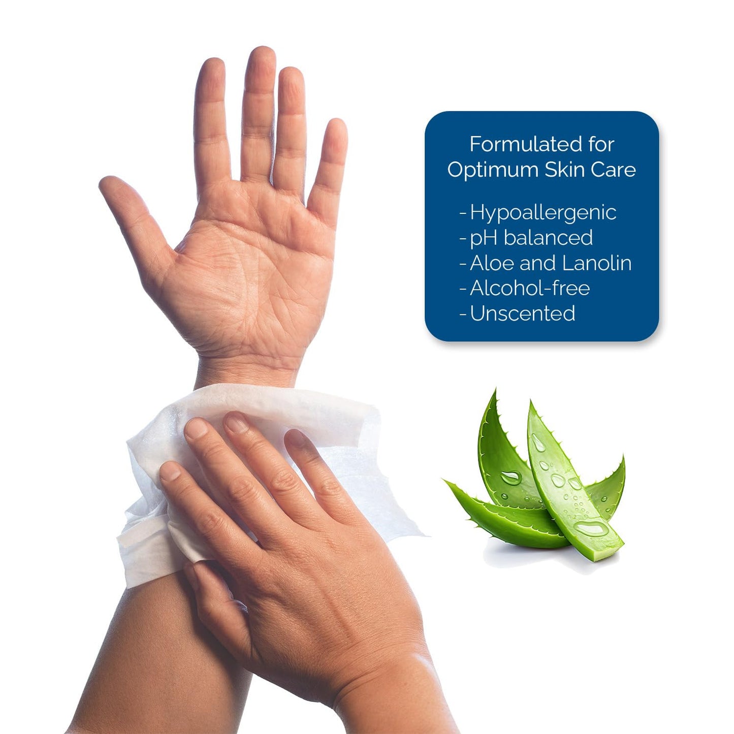 TenderProtect® Original XL Premium Adult Wipes (50/Pk), Extra-Large 9"x12" Wet Wipes with Aloe, Wash Cloths for Babies & Elderly, Incontinence, Hands & Body Cleaning